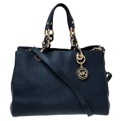 michael kors cynthia tote navy|michael kors saffiano leather cynthia large tote handbag.